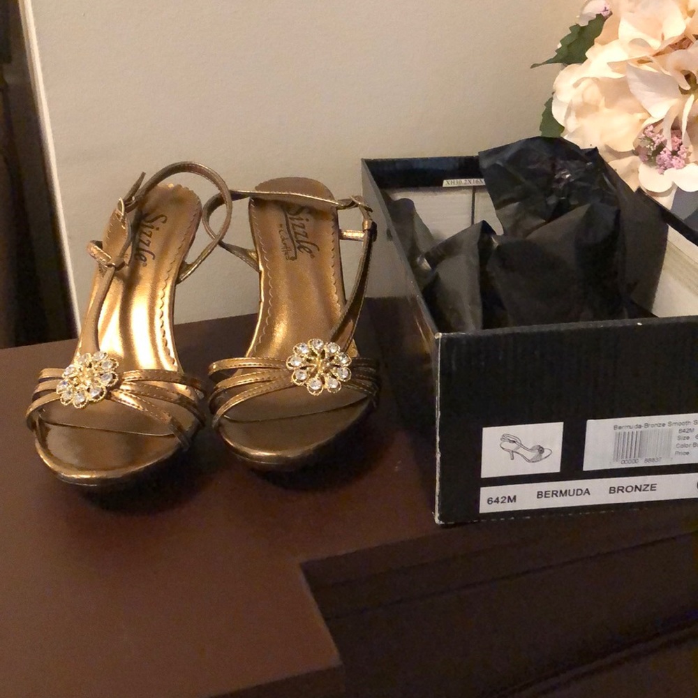 Bronze Dress Shoes size 6